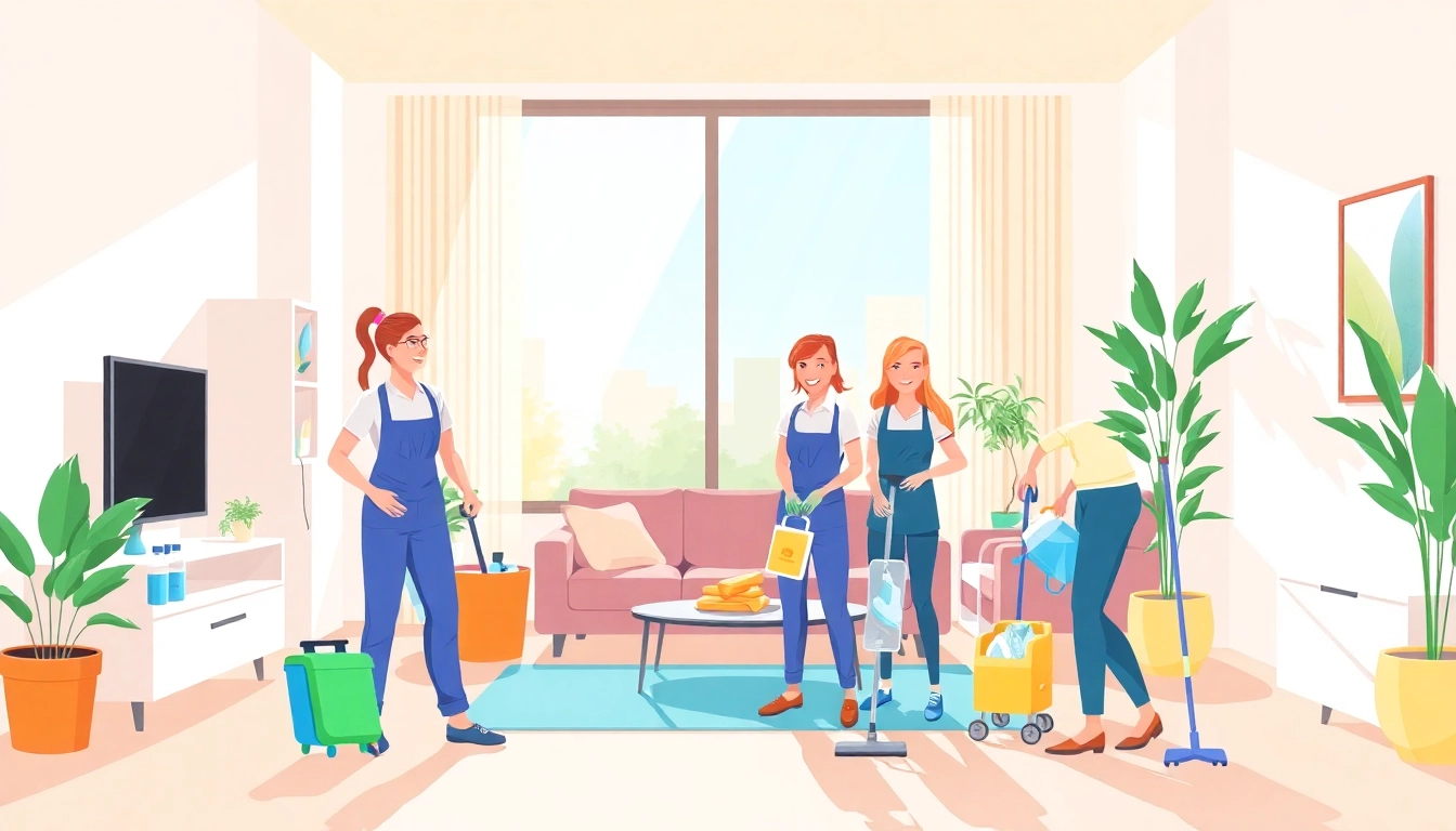 Expert bond cleaning Logan service team thoroughly cleaning an apartment with eco-friendly supplies.