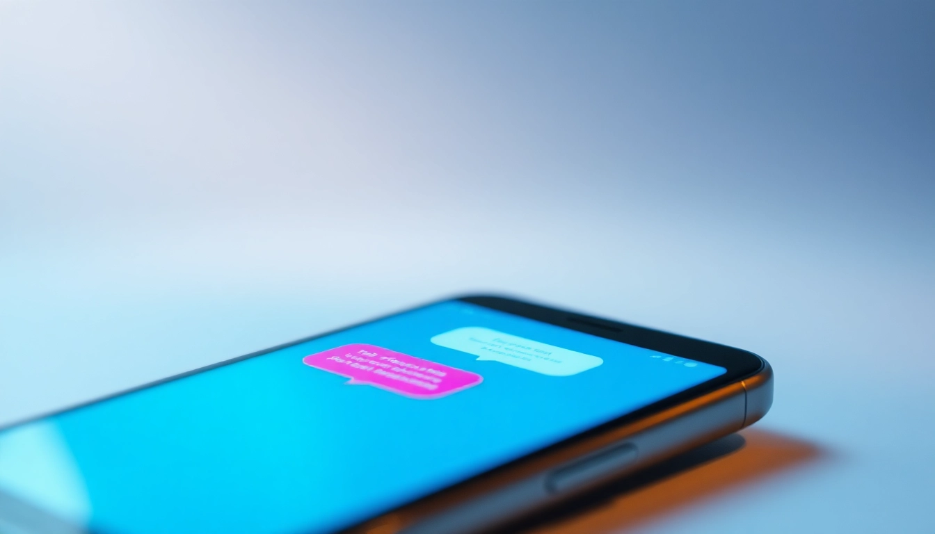 Experience the Telegram官网 with an engaging smartphone interface showcasing vibrant chat features.