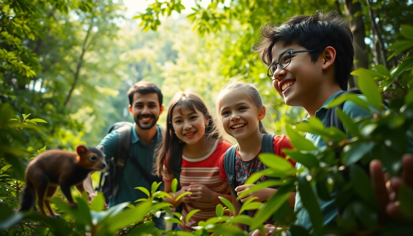 Experience wildlife adventures with the family at www.sudswild.com in a vibrant forest setting.