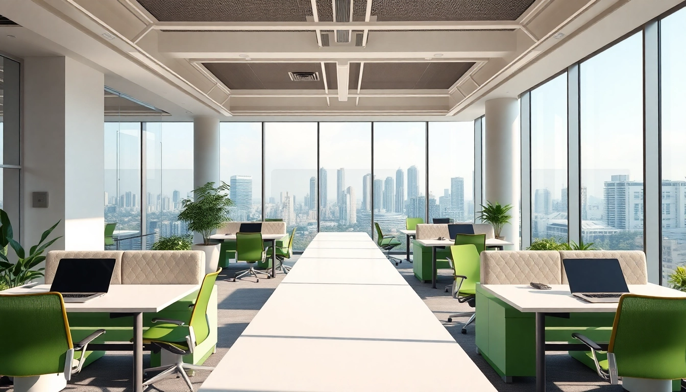 Find modern office for rent in Bangalore with dynamic workspaces and city views.