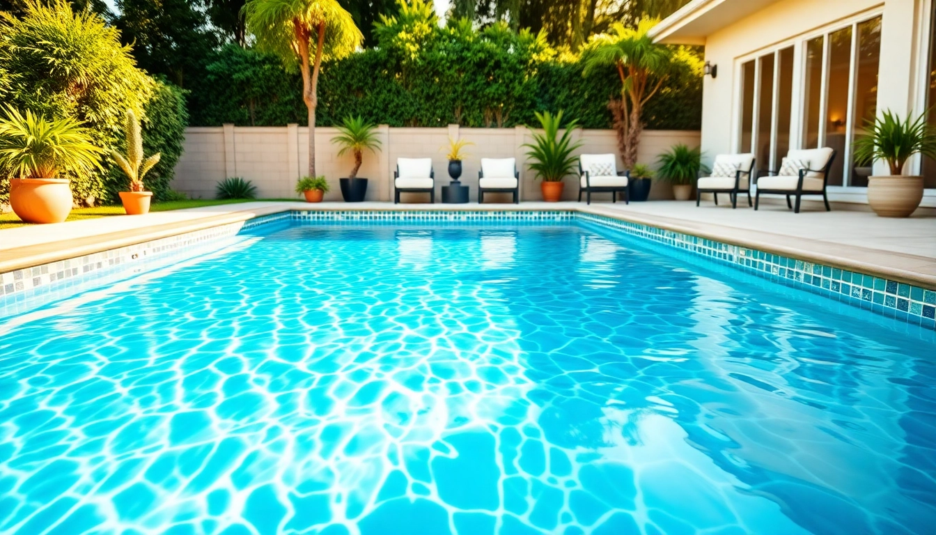 Stunning pool remodel featuring modern design and vibrant surroundings, ideal for outdoor relaxation.