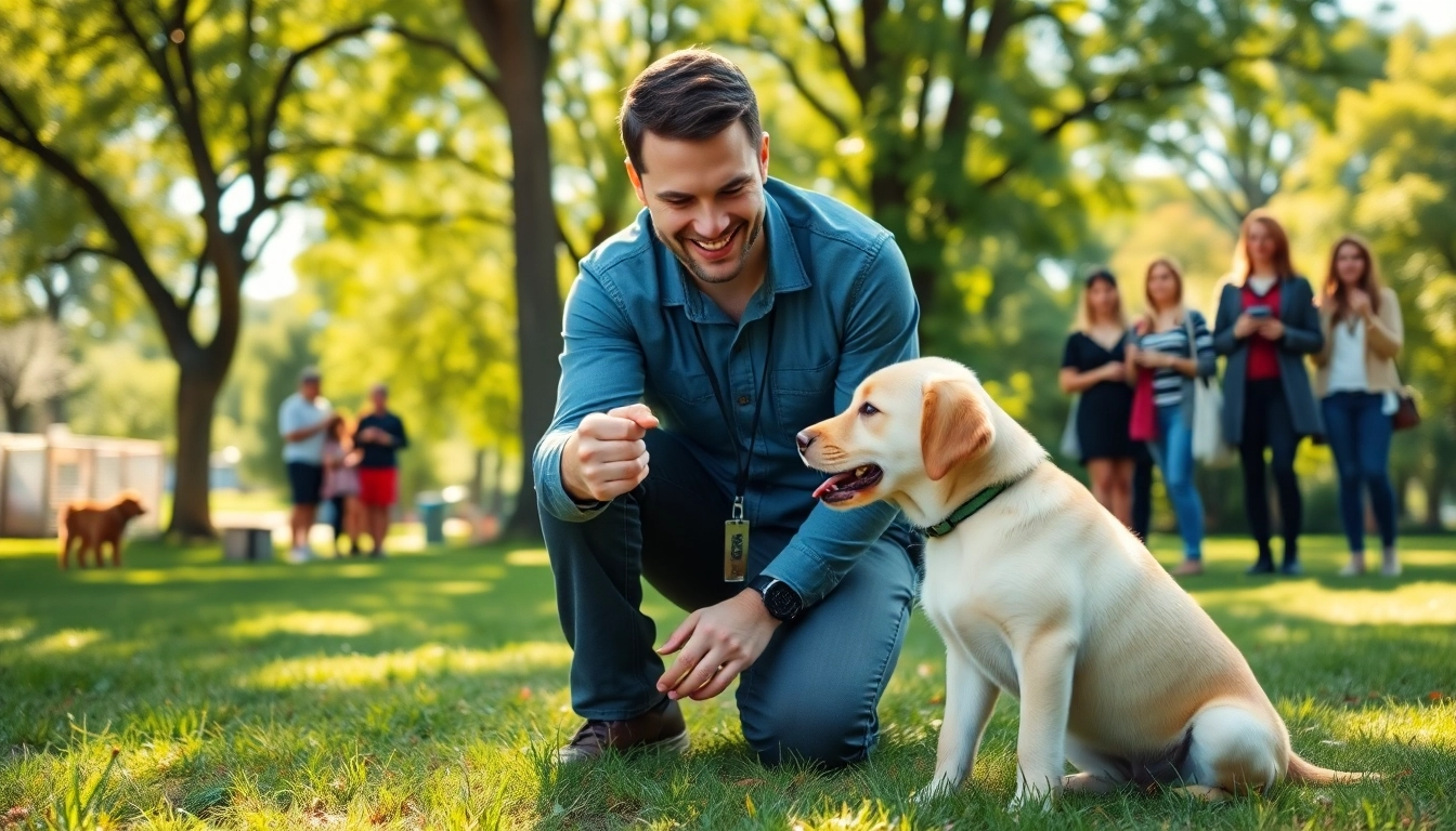 Engaged dog training session in Irvine focusing on positive reinforcement techniques.