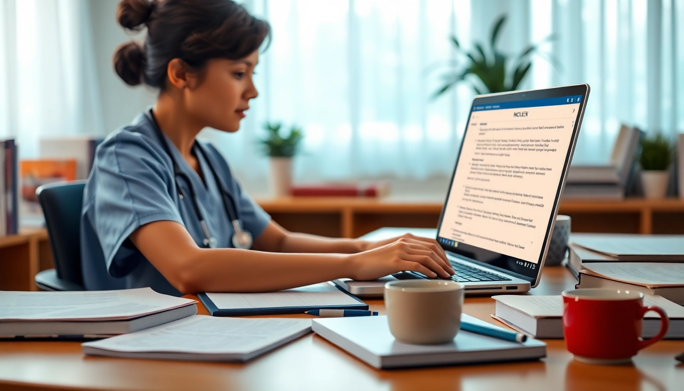 Prepare effectively for the NCLEX exam with focused study techniques in a peaceful environment.