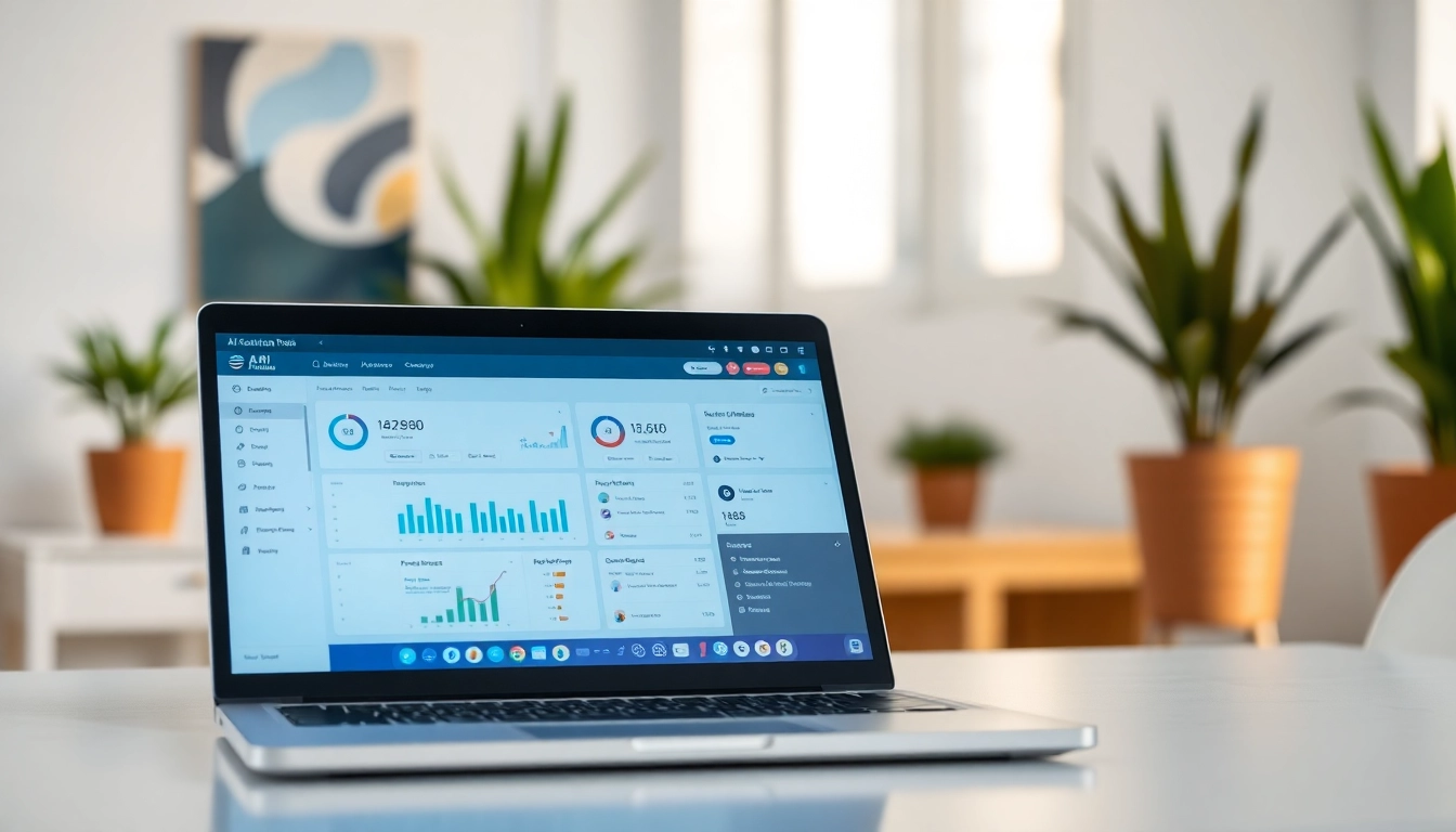 Analyze text effortlessly with an AI checker tool in a modern office setting.