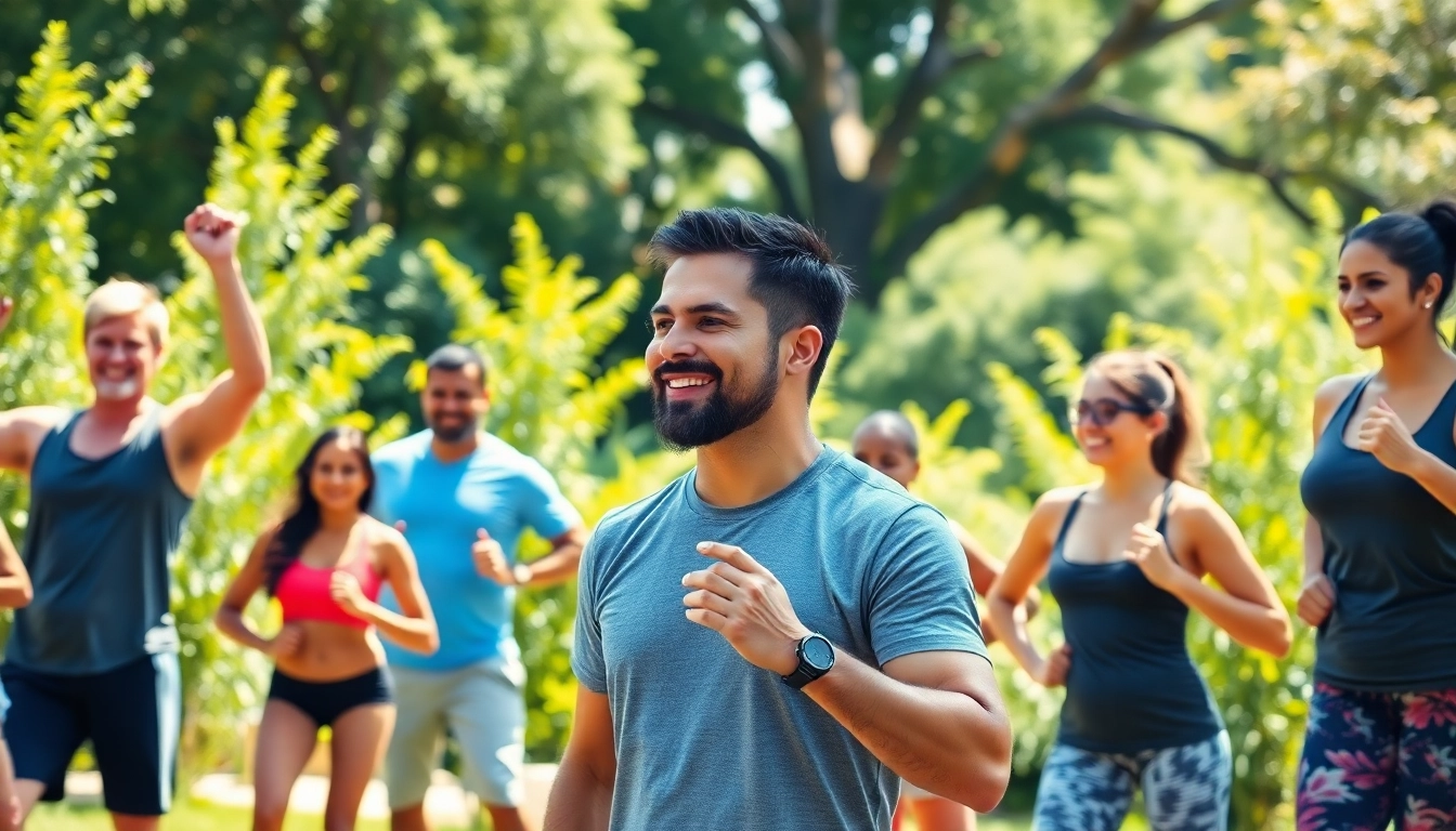 Abnehmen durch gemeinsames Training in der Natur mit motivierten Teilnehmern.