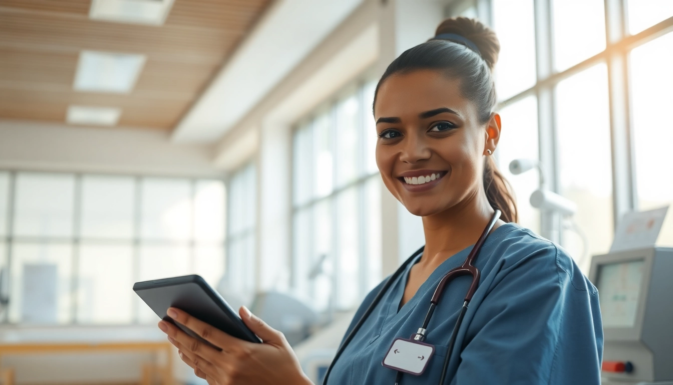 Nurse assisting in recovery with attention to VDAP program details in a supportive environment.