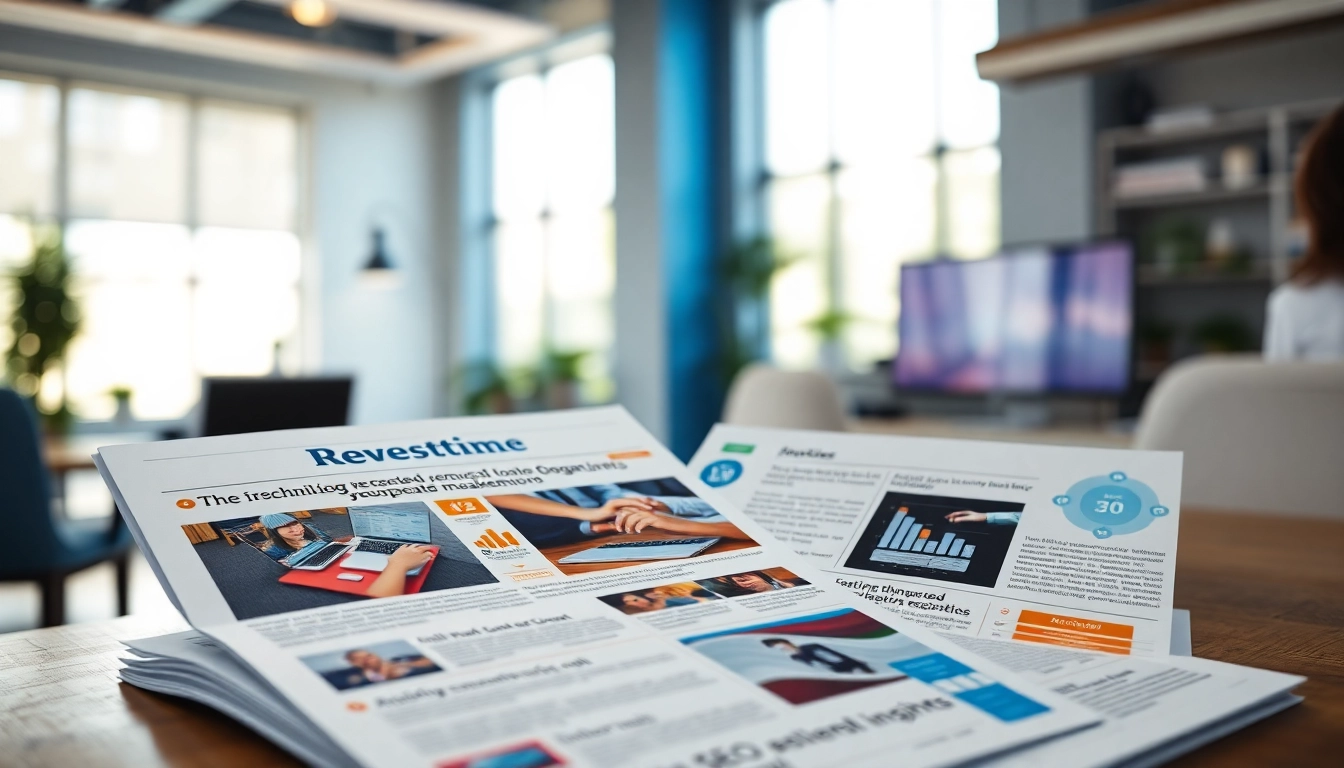 Reverbtime Magazine features an engaging digital layout showcasing technology and business insights.
