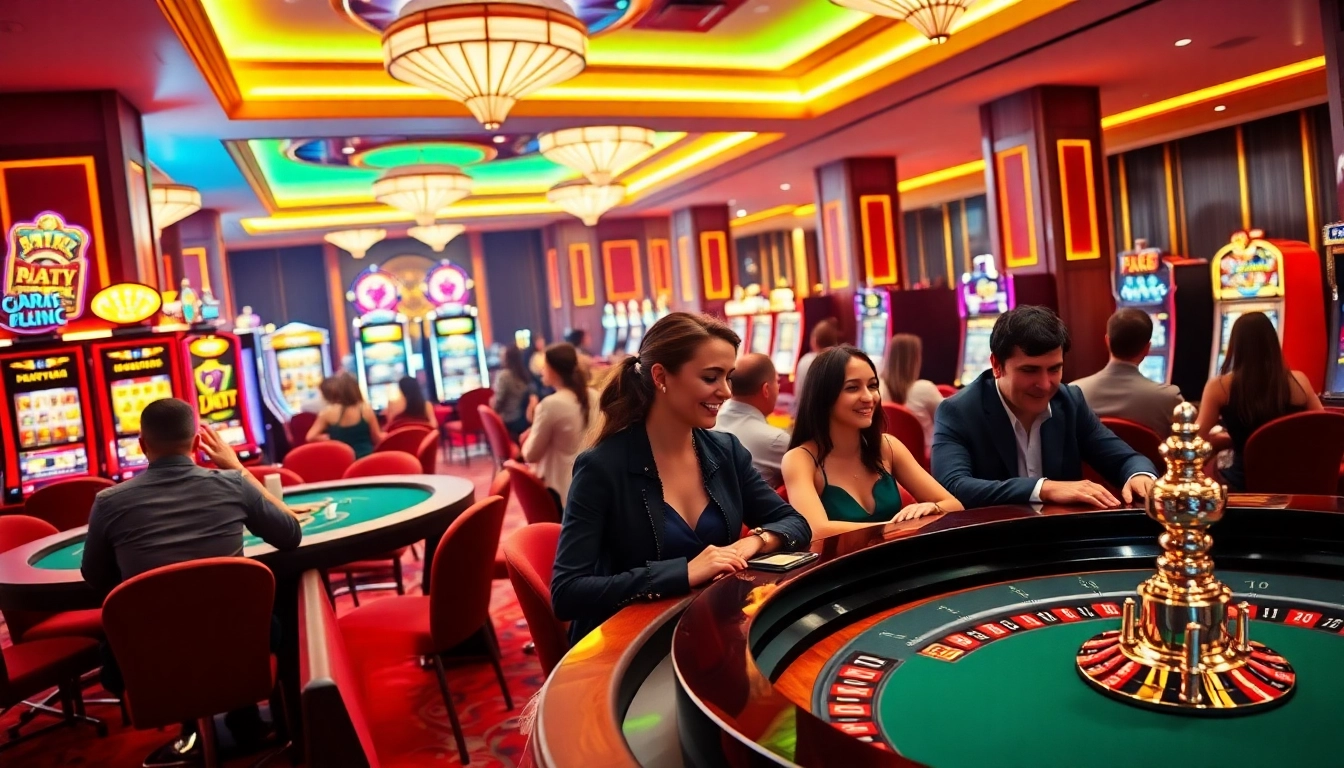 Join the excitement at TPower casino with vibrant gaming tables and lively players.
