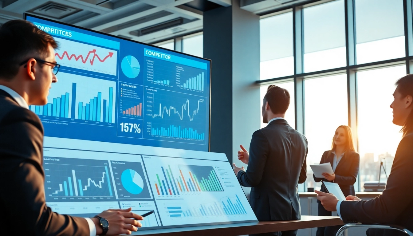 Analyze competitive intelligence strategies in a professional corporate setting.