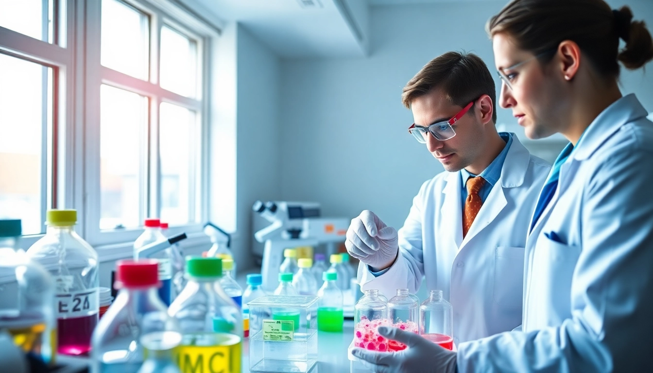 Researcher conducting an all check on pluripotent stem cell cultures in a modern lab.