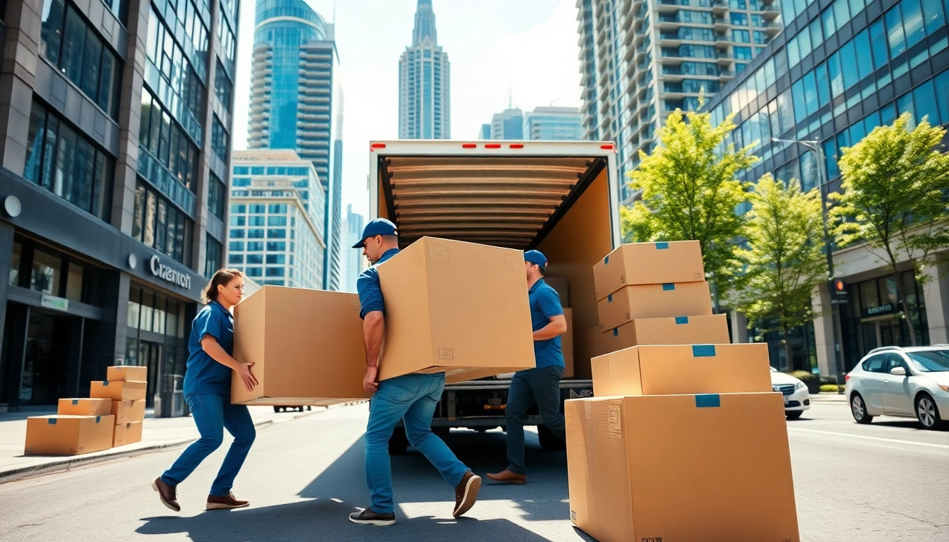 Experience trustworthy moving services in Toronto with professional movers loading furniture.