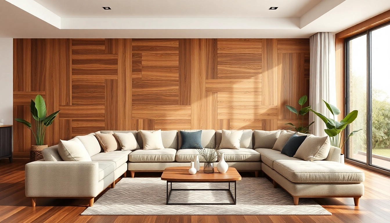 Enhance your space with peel & stick wood wall planks for a cozy, inviting living area.