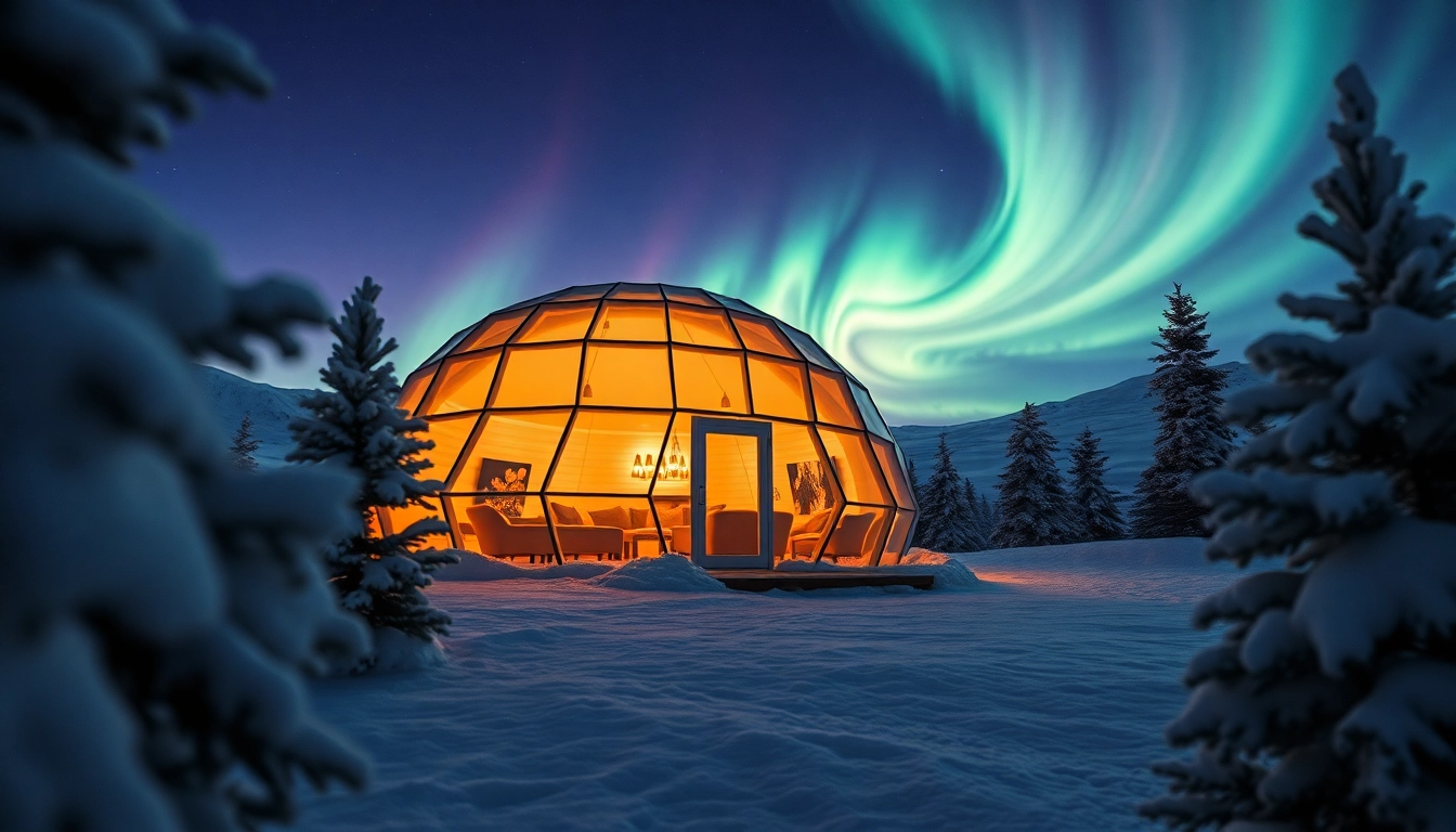 Experience magical stays at the Igloo resort lapland with stunning Northern Lights views.