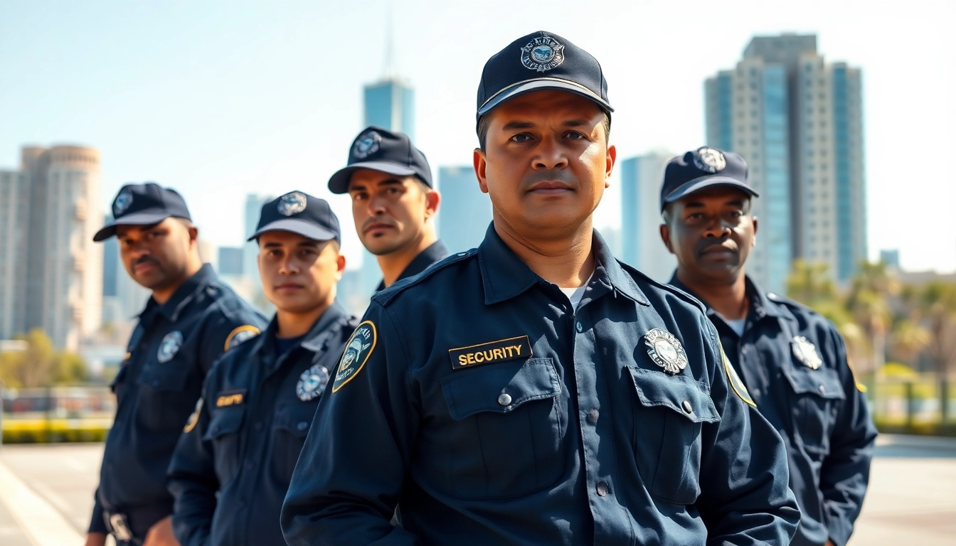 Reliable security guard company near me ensuring safety in an urban environment.